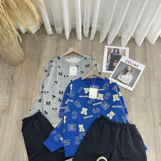Set áo hoodie + quần đùi Chất nỉ ấm nhen, đẹp từ áo đến quần giá sỉ
