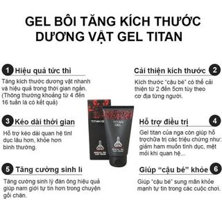 Gel Tantra Titan RED 50ml - Hàng chuẩn NGA - bao check giá sỉ - giá bán buôn