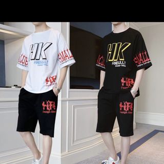 Set Bộ Thể Thao Nam In Chữ HK Bảng To Cực Hot