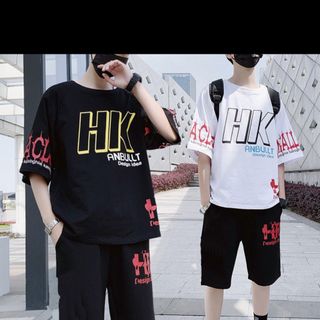 Set Bộ Thể Thao Nam In Chữ HK Bảng To Cực Hot