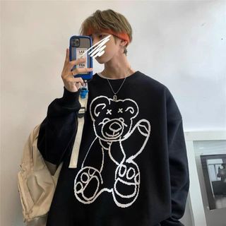 Áo sweater nỉ ngoại gấu mềm mịn trẻ trung, năng động