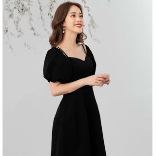ĐẦM ĐEN TAY PHỒNG DÂY VAI