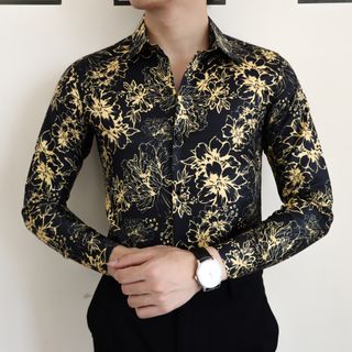 ÁO SƠ MI NAM 3D HỌA TIẾT HOA CÚC