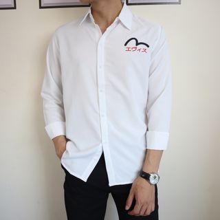 ÁO SƠ MI NAM NỮ TAY DÀI EVISU
