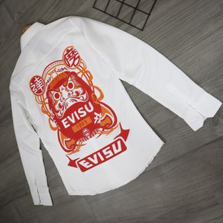 ÁO SƠ MI NAM NỮ TAY DÀI EVISU
