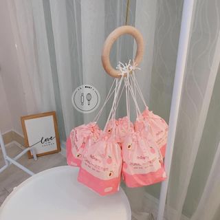 Khăn lau tẩy trang cotton đa năng Animerry Natural hồng