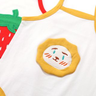Body 2 dây mùa hè cho bé gái sơ sinh đến 24 tháng, họa tiết hoa quả 3D dễ thương