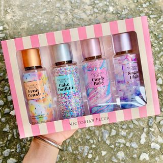 Set 4 chai Xịt thơm toàn thân Victor