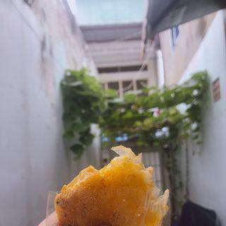 Bánh tráng dầu muối bột tuổi thơ