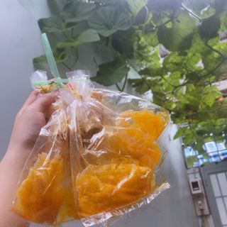 Bánh tráng dầu muối bột tuổi thơ
