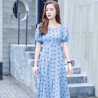 ĐẦM BI XANH THUN VAI