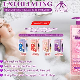 Sữa Tắm Tẩy Tế Bào Chết Charme Exfoliating 900ml CHÍNH HÃNG %