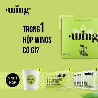Trà sữa hoà tan Wing hộp 5 gói