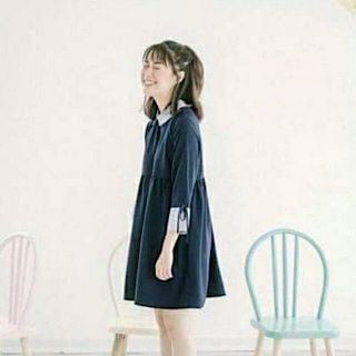 ĐẦM BABYDOLL XANH PHỐI SỌC