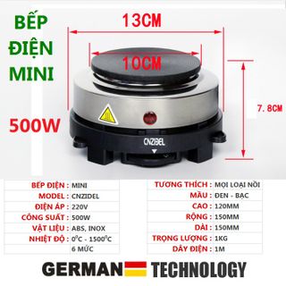 Bếp điện mini 500w nắp gang giá sỉ