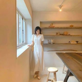 ĐẦM SM TRẮNG NÚT TRƯỚC