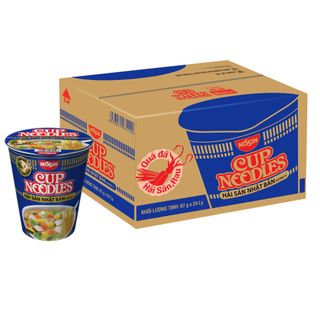 1 Thùng 24 Ly Mì Cup Noodles Nissin 67g/ly đến 74g/ly nhập khẩu Thái Lan