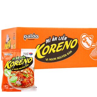 1 thùng 30 gói Mì ăn liền Koreno vị ngon nguyên bản Vị Kim chi/ Vị bò cay giá sỉ