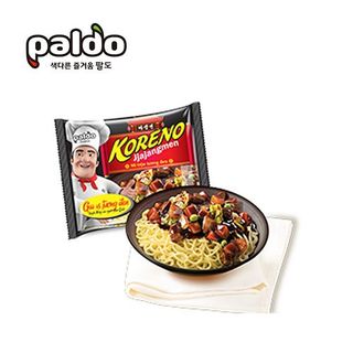 THÙNG 24 GÓI MÌ TRỘN TƯƠNG ĐEN KORENO JJAJANGMEN PALDO Gói 115g - Bao Ngon giá sỉ