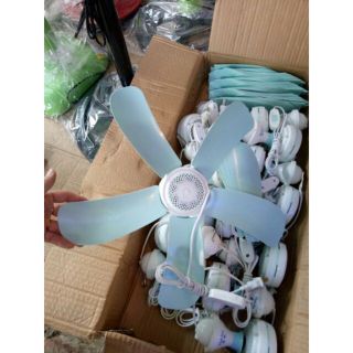 Quạt trần mini 5 cánh lớn(quạt treo mùng, treo màn)