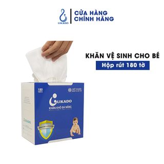 Khăn giấy khô đa năng likado hộp rút 180 tờ giá sỉ