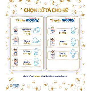 Bỉm Moony Natural hàng nội địa nhật