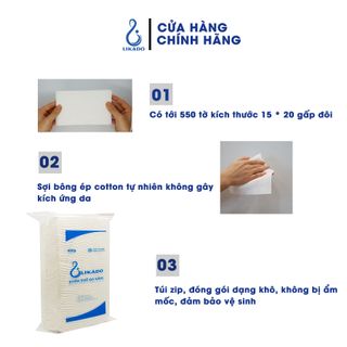 Khăn khô đa năng cho bé likado 400g kích thước 15 x 20