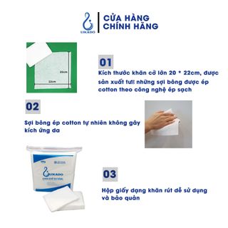 Khăn giấy khô đa năng likado 400g kích thước 20 x 22