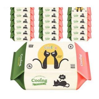 Khăn ướt Cooing 100 tờ × 20 gói/thung nhập khẩu từ Hàn Quốc