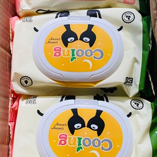 Khăn ướt Cooing 100 tờ × 20 gói/thung nhập khẩu từ Hàn Quốc