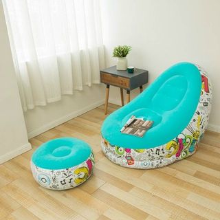 Ghế hơi tựa lưng bọc nhung kèm ghế gác giá sỉ