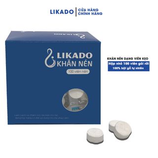khăn giấy nén dạng viên kẹo likado 100 viên