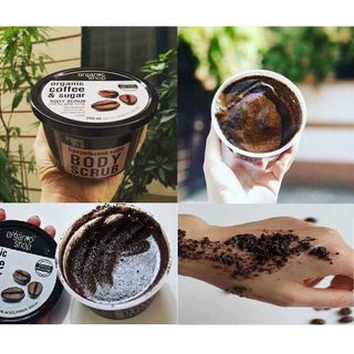 Tẩy tế bào chết toàn thân Organic coffee & sugar Nga