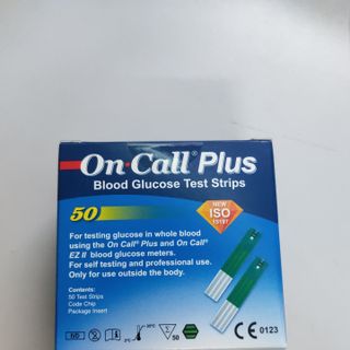 Que đường huyết on call plus loại 50 que 1 hộp 2 lọ