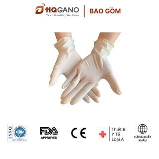 19.800₫/ 10cái Găng Tay Y Tế Latex Không bột Malaysia Mỏng-Nhẹ-Chắc-Chắn, Kháng Nước-Kháng-Hóa-Chất giá sỉ