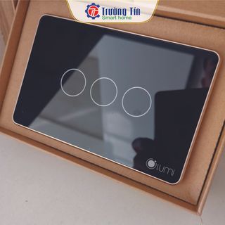 - Công tắc thông minh Lumi mặt phẳng viền bo (viền Champagne)