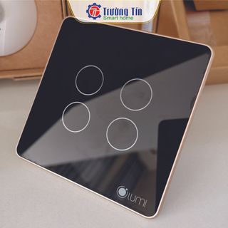 - Công tắc thông minh Lumi mặt phẳng viền bo (viền Champagne)