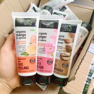 Tẩy da chết Organic chiết xuất hạt cà phê