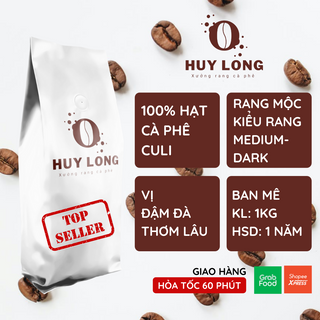 Cà phê Culi Huy Long cafe rang xay cà phê nguyên chất 100% vị đậm đà hậu ngọt thơm nồng pha phin pha máy