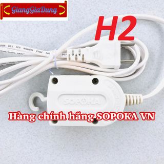 Ổ Cắm Điện 2 Cổng Có Móc Treo SOPOKA H25 Chịu Tải 1200W - Dài 2.5 Mét