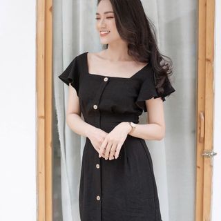 ĐẦM TAY BÈO XẾP LY EO 3 MÀU
