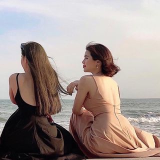 ĐẦM MAXI 2 DÂY CÓ MÚT NGỰC 3 MÀU