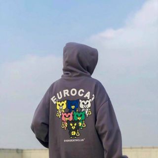 Áo hoodie in cú mèo trẻ trung, năng động