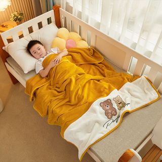 Chăn tuyết gấu teddy cho bé
