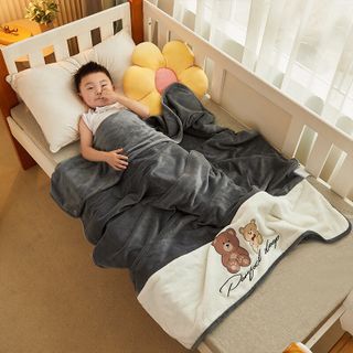 Chăn tuyết gấu teddy cho bé
