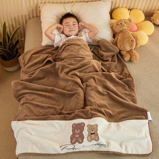 Chăn tuyết gấu teddy cho bé