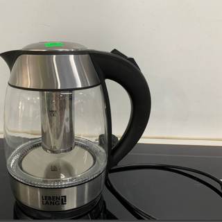 Ấm siêu tốc thuỷ tinh 1,8lit Lebenlang LBE2819 (hàng chính hãng)