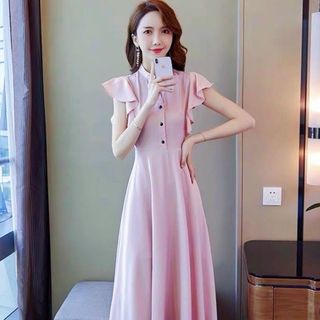 ĐẦM HỒNG CÁNH TIÊN NÚT ĐEN