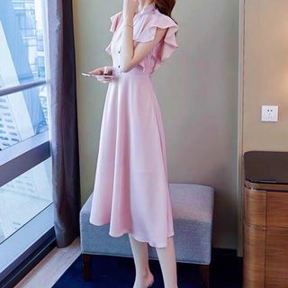 ĐẦM HỒNG CÁNH TIÊN NÚT ĐEN