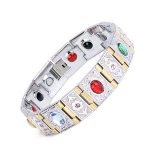 Vòng đeo tay điều hòa ổn định huyết áp Nhật bản DH06, Vòng đeo tay hạ huyết áp, vòng tay công dụng như vòng toma nhật bản Tặng dụng cụ cắt dây vòng ( màu bạc)